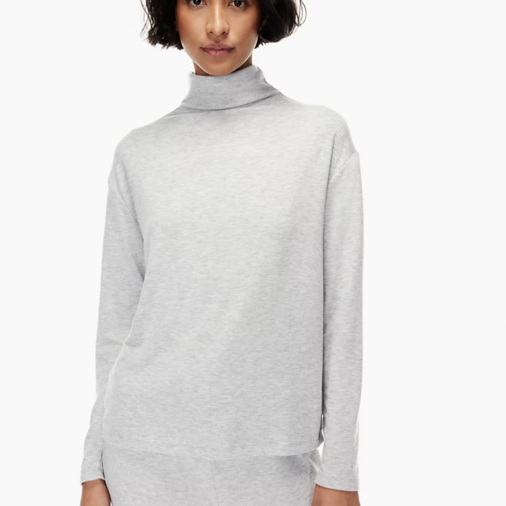 NWT Aritzia Wilfred Free Mars Slouchy Turtleneck in Black - Picture 3 of 9